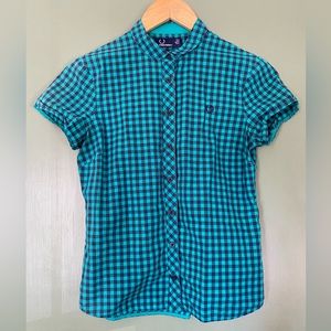 Fred Perry women’s button front top XS us4